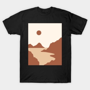 Beach organic sunset minimal T-Shirt